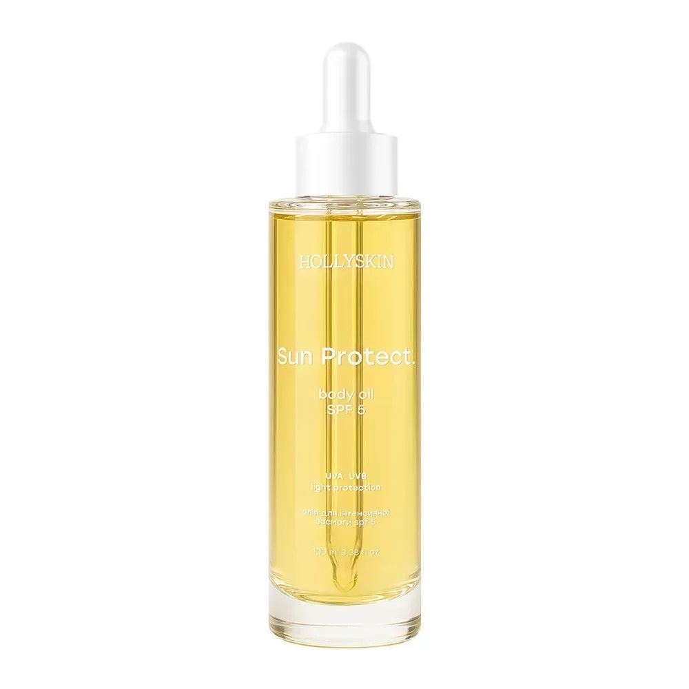 Олія для інтенсивної засмаги Sun Protect Body Oil SPF 5, HOLLYSKIN + ПОДАРУНОЧОК