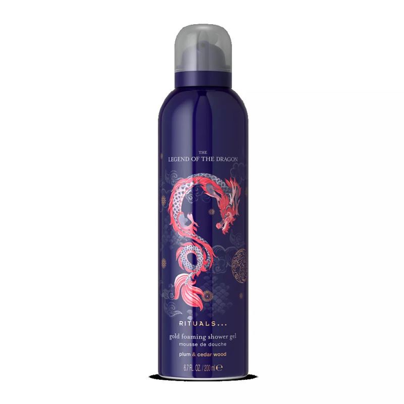 Гель-пінка для душу Rituals - THE RITUAL The Legend of The Dragon Gold Foaming Shower Gel Mousse de Douche Plum & Cedar Wood