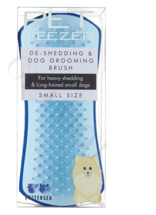 Pet Teezer De-Shedding & Dog Grooming Brush - Щітка блакитно-синя для вичісування шерсті собак