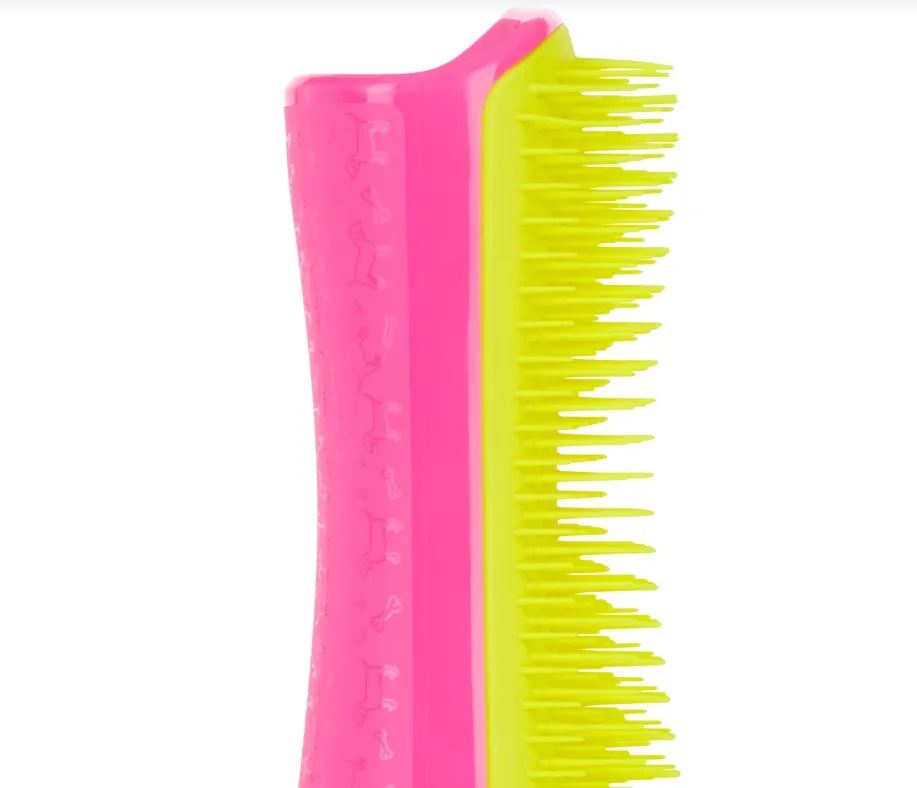 Pet Teezer Detangling Dog Grooming Brush - Щітка жовто-малинова для розплутування шерсті собак