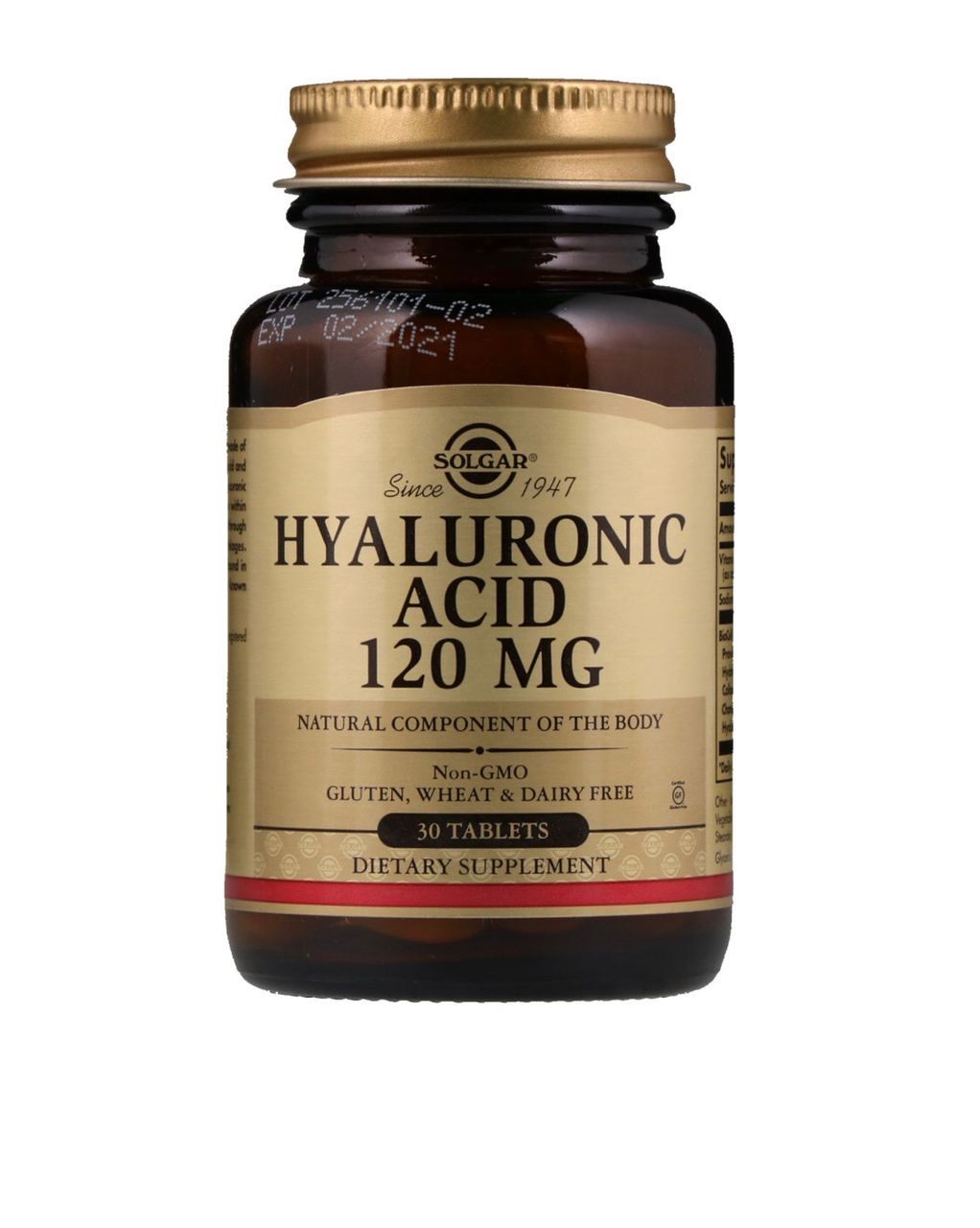 solgar hyaluronic acid гіалуронова кислота 120mg 30шт