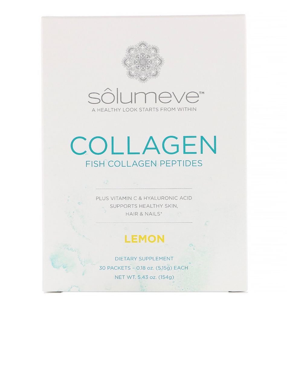 Solumeve 30шт лимон пептиди коллагена з вітаміном C і гіалуроновою кислотою collagen