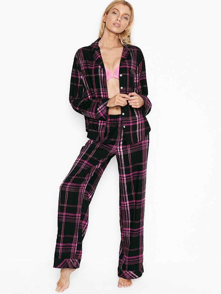 Фланелева Піжама VICTORIA'S SECRET FLANNEL LONG PJ SET