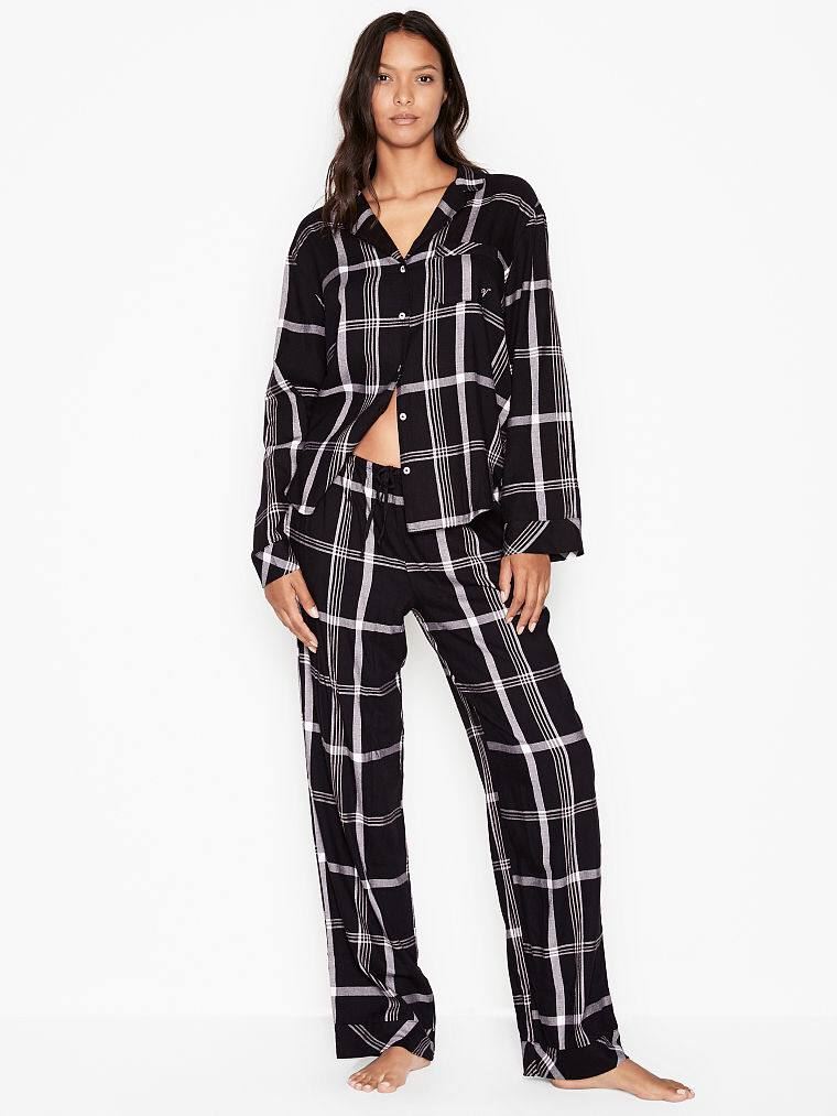 Фланелева Піжама VICTORIA'S SECRET FLANNEL LONG PJ SET