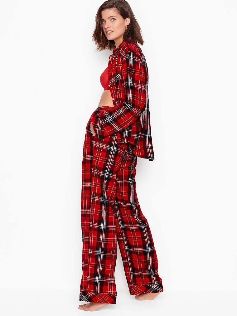 Фланелева Піжама VICTORIA'S SECRET FLANNEL LONG PJ SET