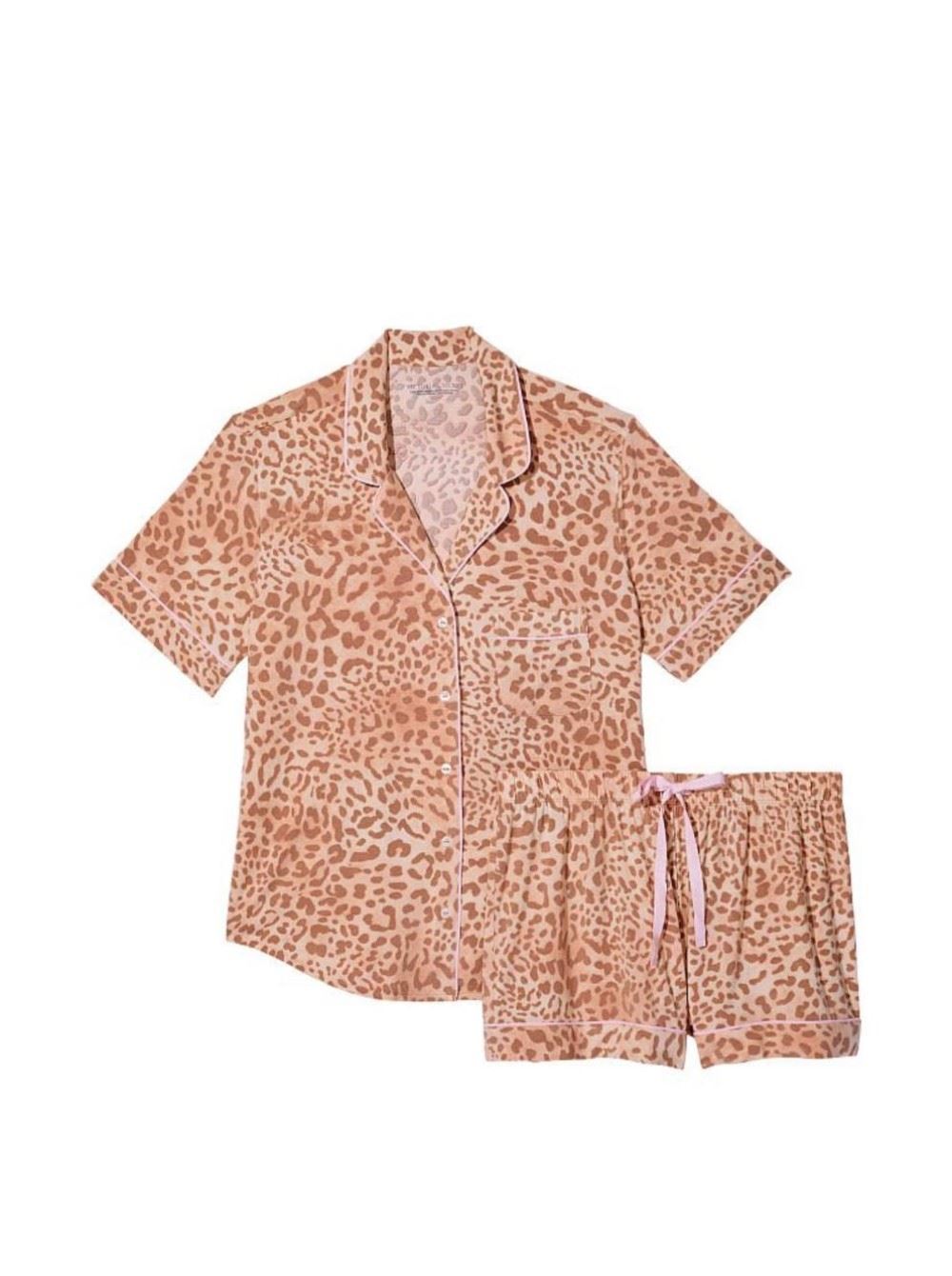 ПІЖАМА MODAL PRINTED LEOPARD SHORT PJ SET