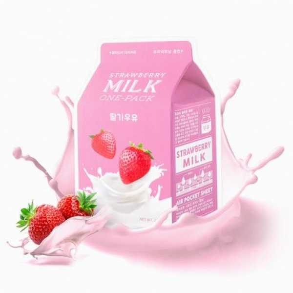 Тканинна маска "Полуниця" A'pieu Strawberry Milk One-Pack