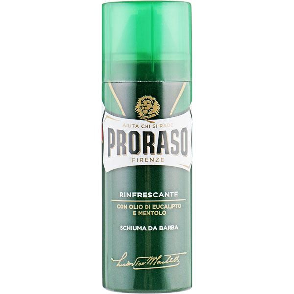 Тонізуюча піна з екстрактом евкаліпта і ментолом для гоління Proraso Shaving Foam Refreshing 50мл