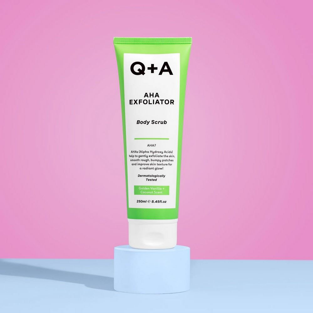 СКРАБ ДЛЯ ТІЛА З AHA-КИСЛОТАМИ - Q+A AHA EXFOLIATOR BODY SCRUB 250 мл