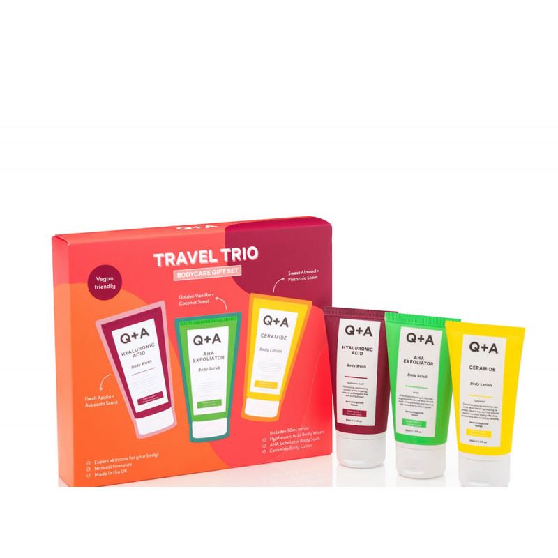 Q+A Travel Trio Подарунковий набір для догляду за тілом