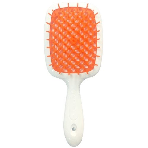 Гребінець для волосся Janeke Superbrush, Біла з помаранчевим