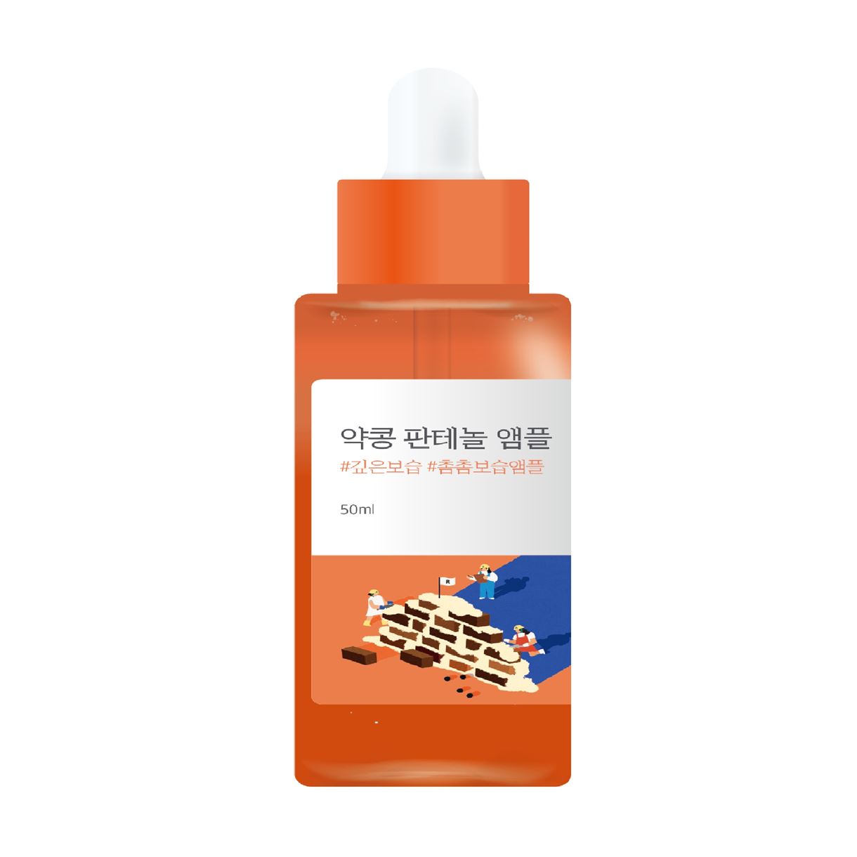 Концентрована сироватка з екстрактом соєвих бобів та пантенолом ROUND LAB Soybean Panthenol Ampoule 50 ml