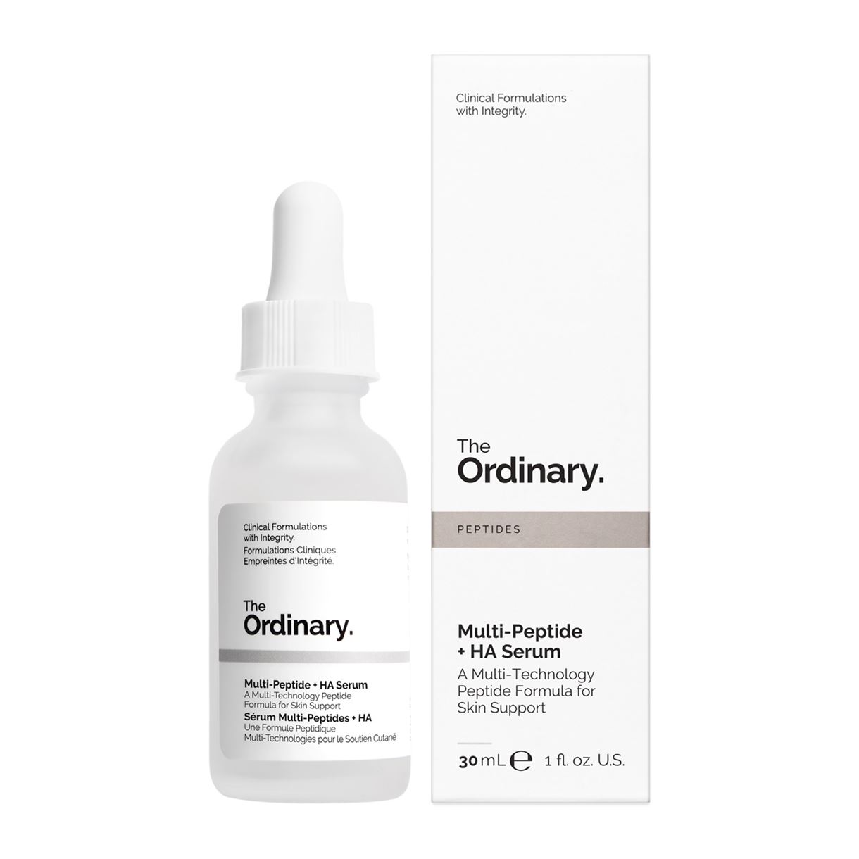 Мультипептидна сироватка для обличчя The Ordinary Multi-Peptide + HA Serum