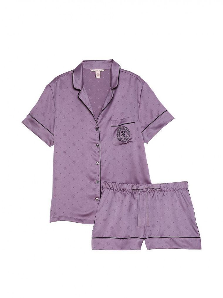 Сатинова піжама Victoria's Secret Satin Short Pajama Set