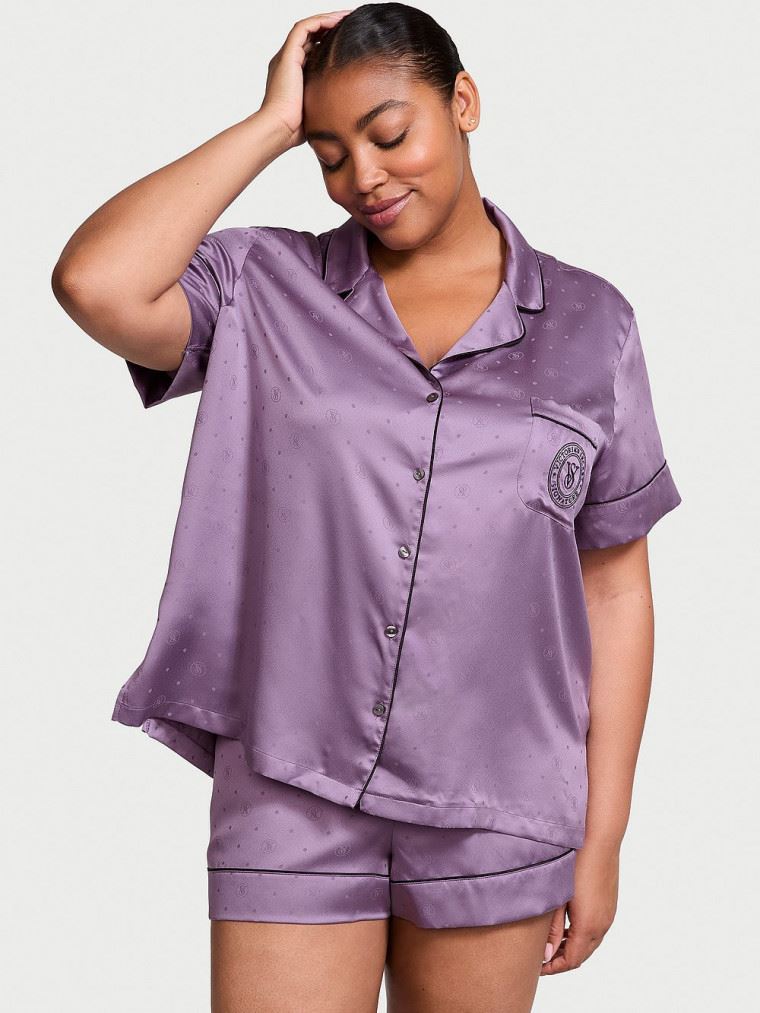 Сатинова піжама Victoria's Secret Satin Short Pajama Set