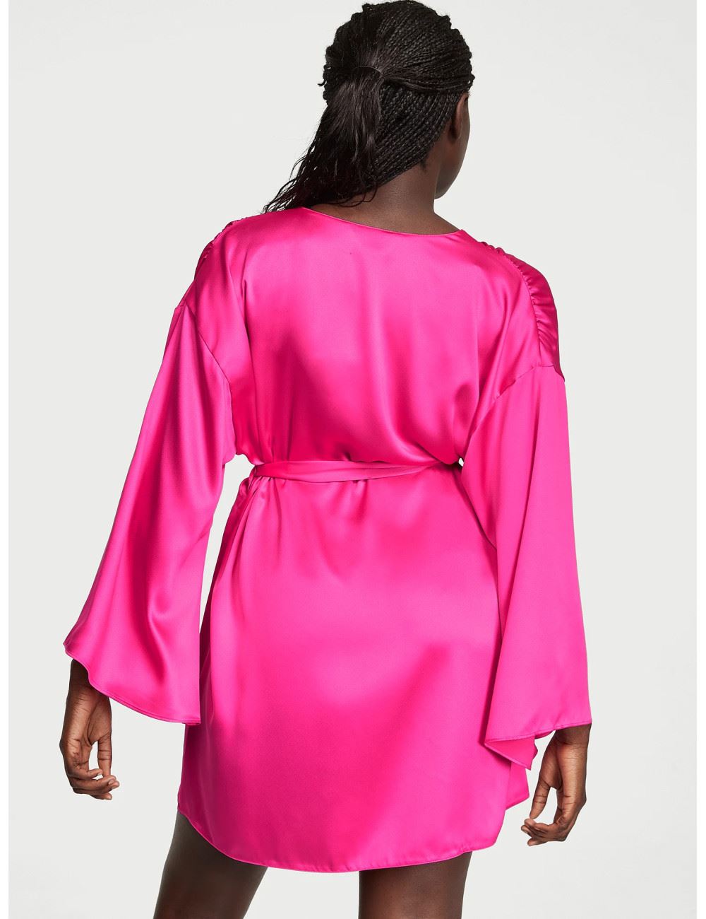 Сатиновий халат Satin Short Robe Victoria's Secret