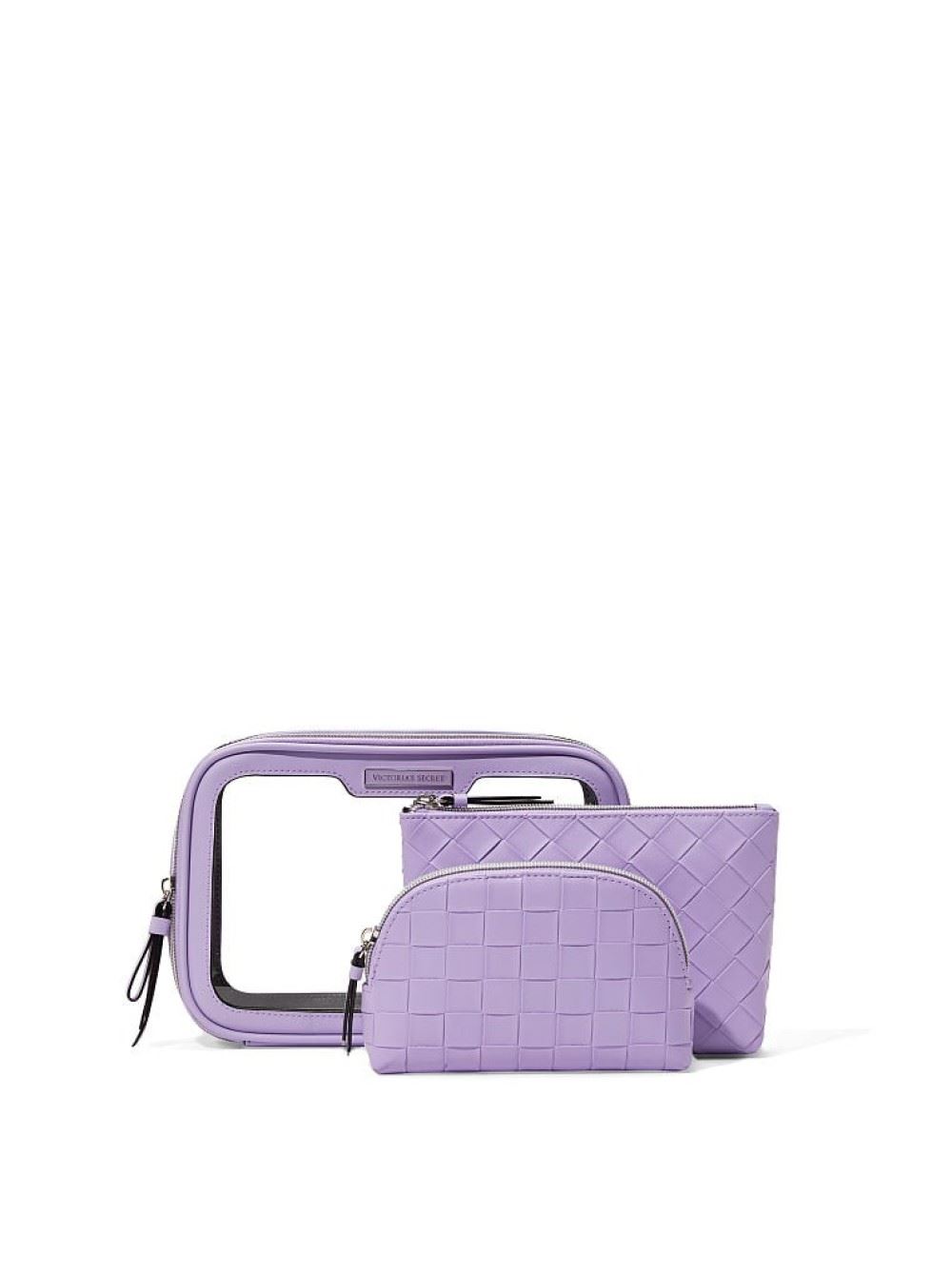 Косметичка 3в1 BEAUTY-TO-GO BAG TRIO LILAC WOVEN Victoria's Secret