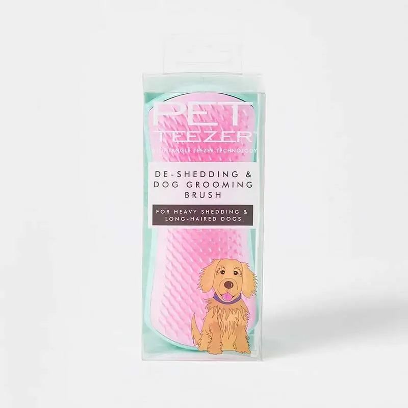 Щітка для вичісування собак Pet Teezer - De-shedding & Grooming Mint/Pink