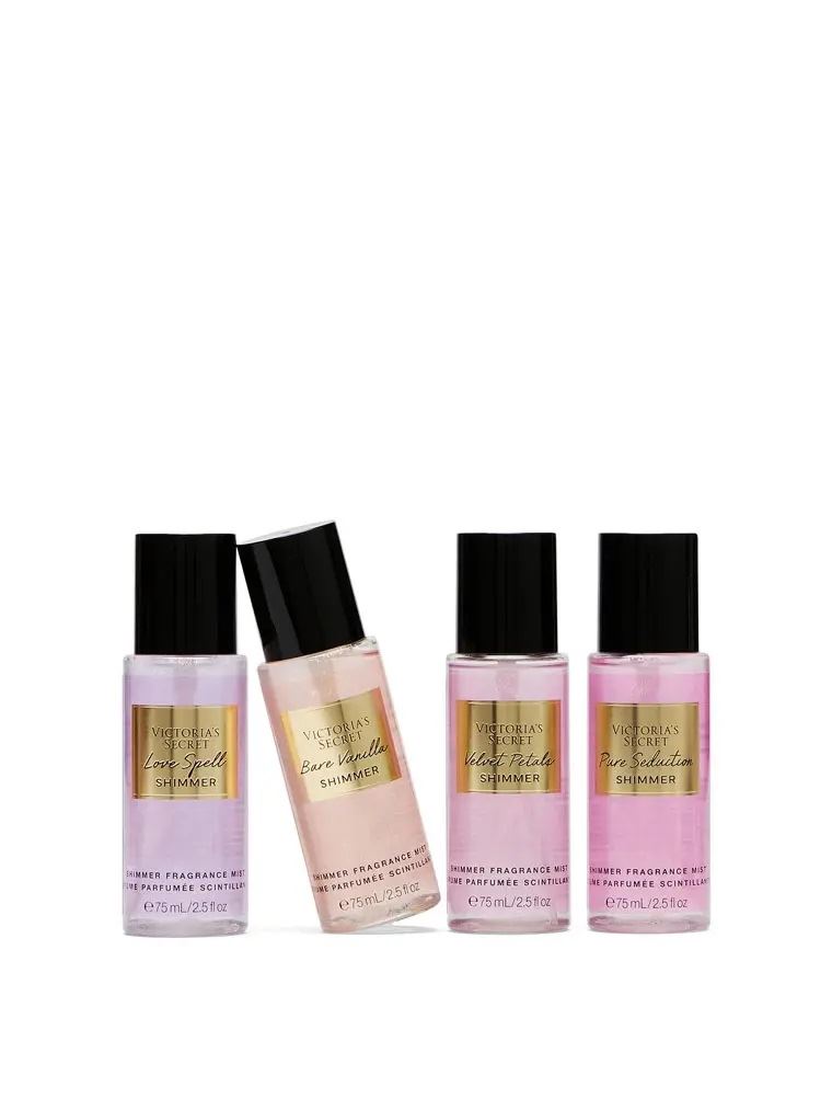 Подарунковий набір з 4 спреїв Victoria's Secret Shimmer Mist Discovery Gift Set