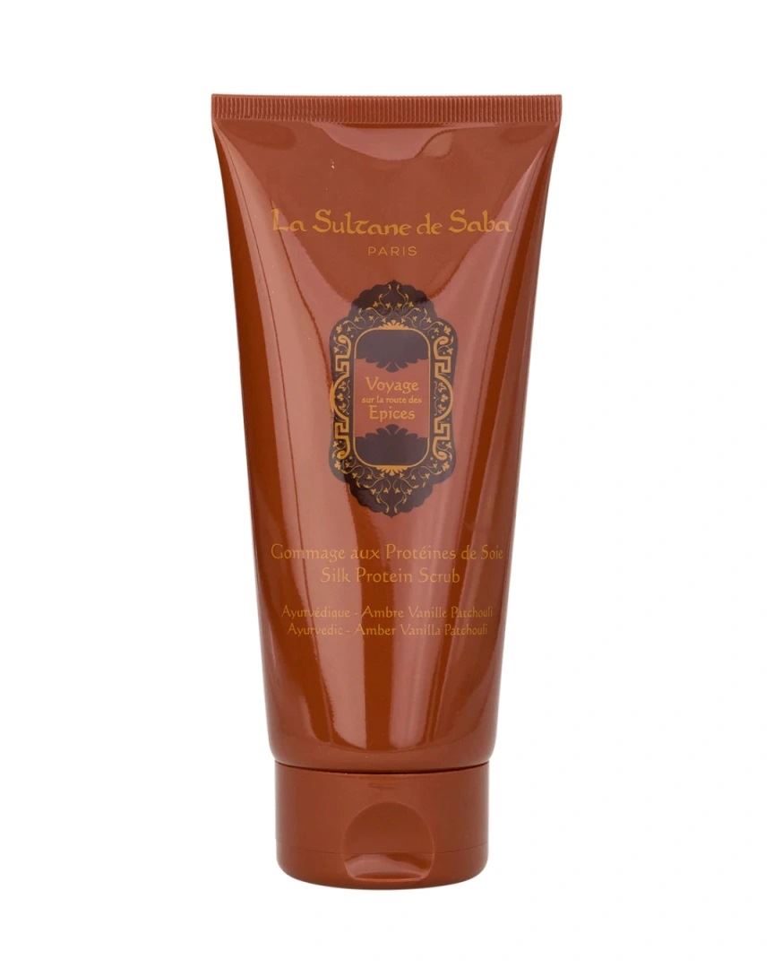 Скраб для тіла з протеїнами шовку Аюрведичний La Sultane De Saba Voyage sur la route des epices Silk Protein Scrub Ayurvedique 200мл