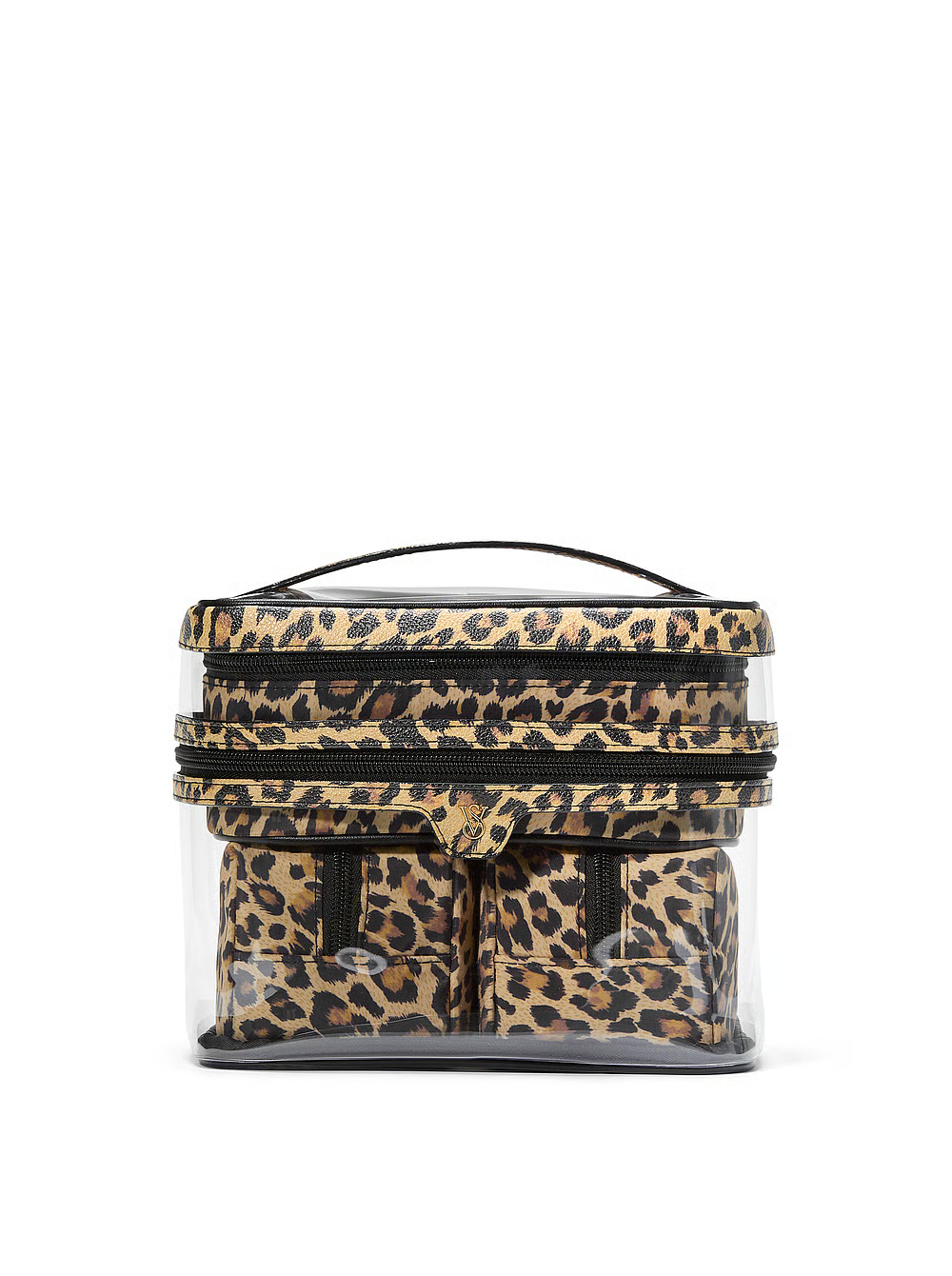 4 в 1 набір косметичок 4-Piece Makeup Bag Leopard Victoria’s Secret