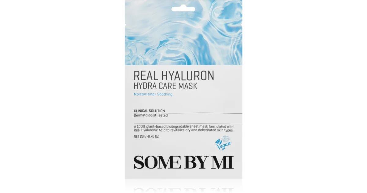 Some By Mi Real Hyaluron Hydra Care Mask - Маска для обличчя з гіалуроновою кислотою