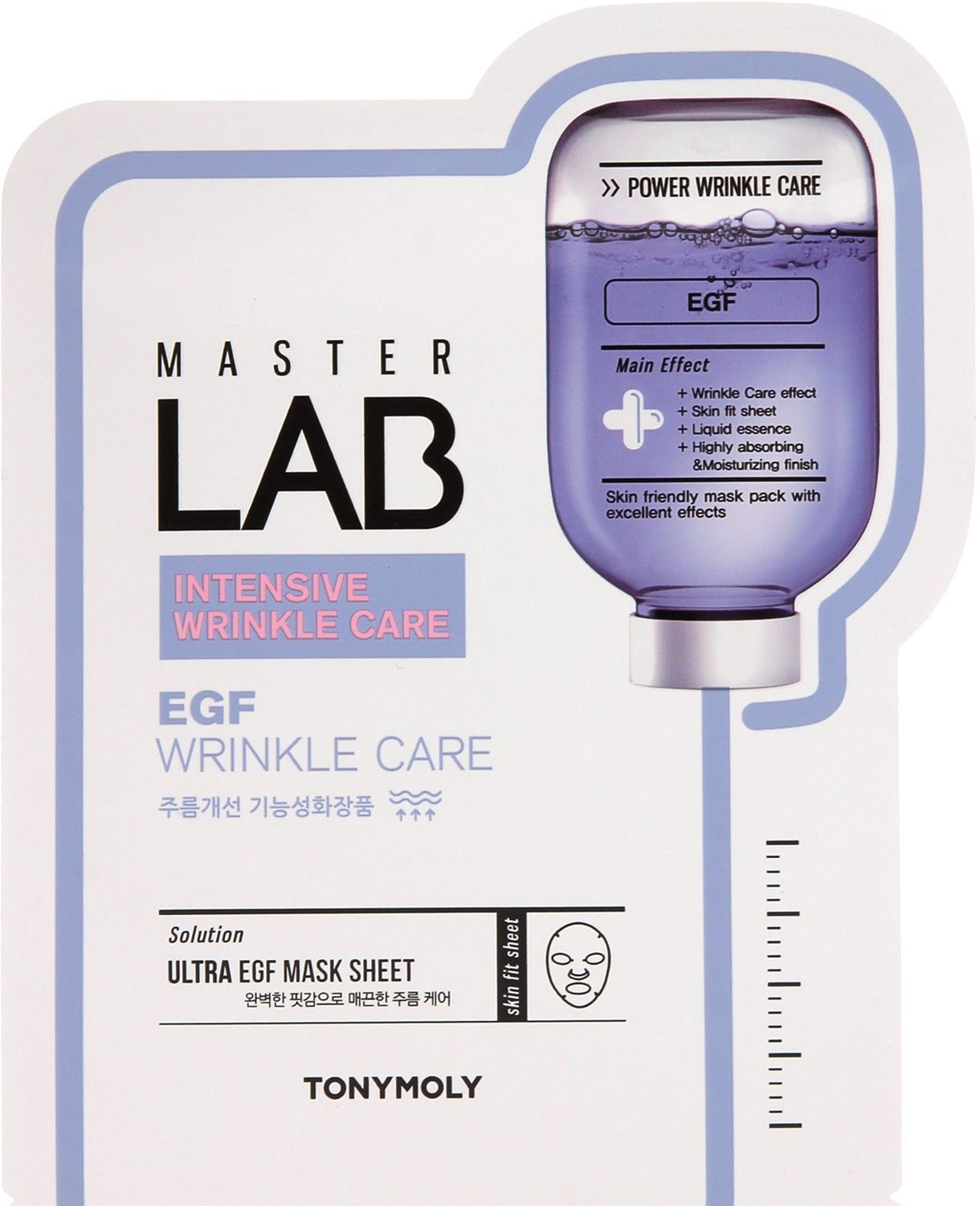 Тканинна маска з вітаміном С для обличчя Tony Moly Master Lab Egf Wrinkle Care