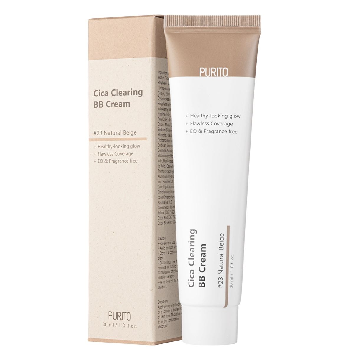 Purito - Cica Clearing BB Cream - BB-крем з екстрактом центелли азіатської - #23 Natural Beige - 30ml