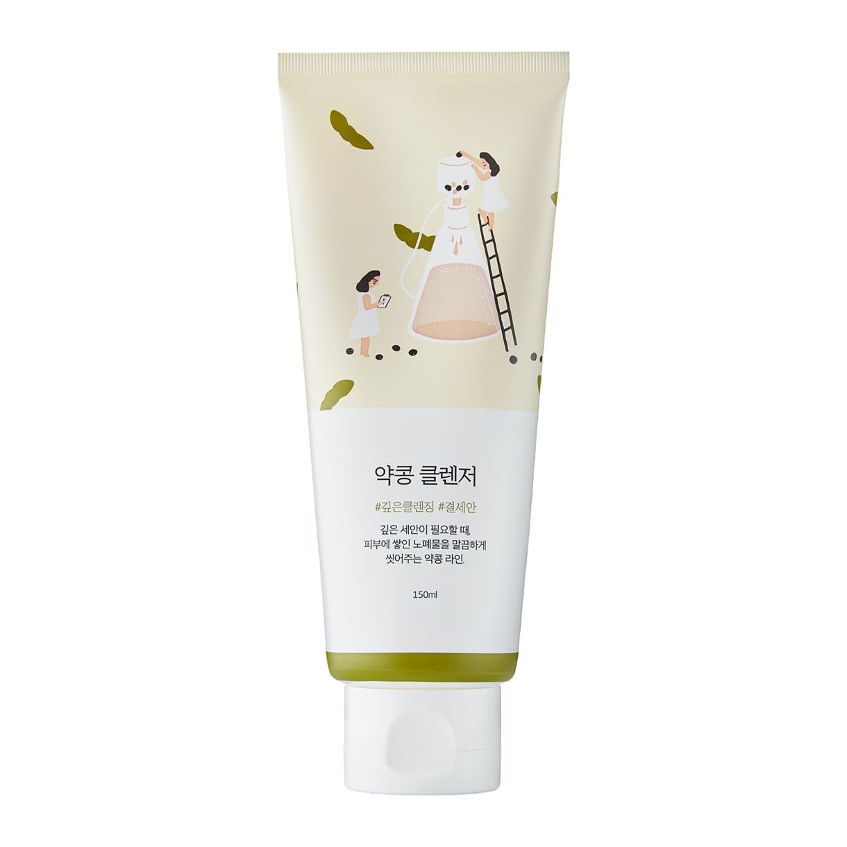 Round Lab - Soybean Nourishing Cleanser - Пінка для вмивання обличчя з екстрактом чорних соєвих бобів - 150ml