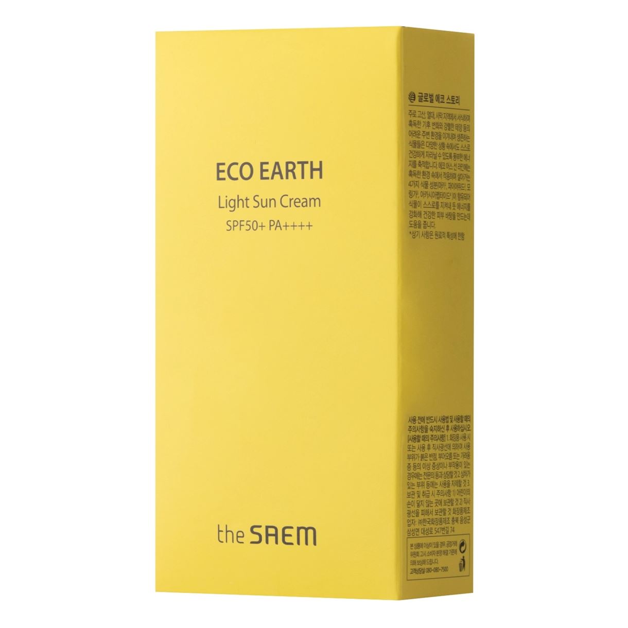 The SAEM Легкий сонцезахисний крем - Eco Earth Light Sun Cream - SPF50+/PA++++