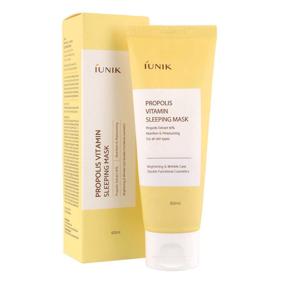 iUNIK - Propolis Vitamin Sleeping Mask - Нічна зволожувальна маска з прополісом - 60ml