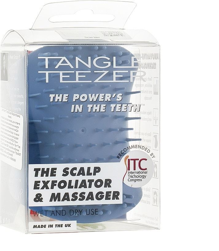 Tangle Teezer The Scalp Exfoliator & Massager Coastal Blue-Гребінець для масажу голови