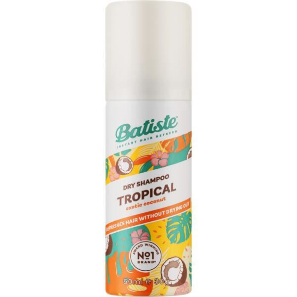 Сухий шампунь Batiste Dry Shampoo - Coconut and Exotic Tropical, 50мл