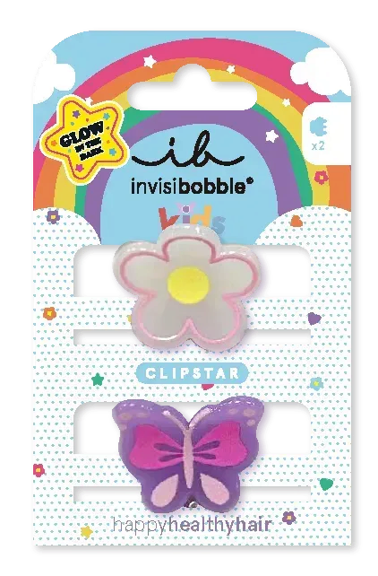Заколка для волосся invisibobble CLIPSTAR GLOW KIDS Happy Flower