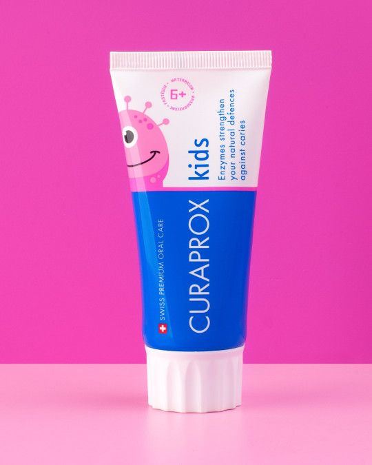 Дитяча зубна паста Curaprox з фтором, кавун, 6+ років