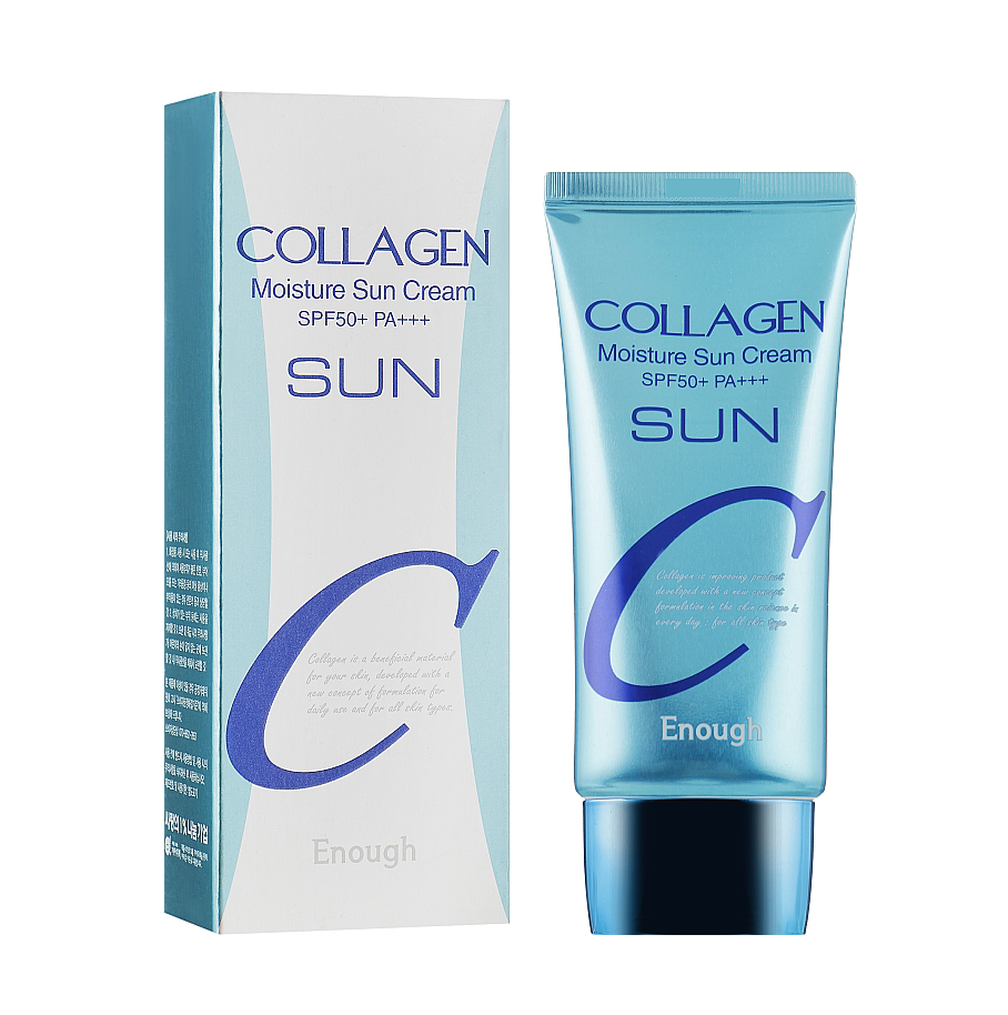 Зволожуючий сонцезахисний крем із колагеном Enough Collagen Moisture Sun Cream SPF50+ PA+++, 50мл