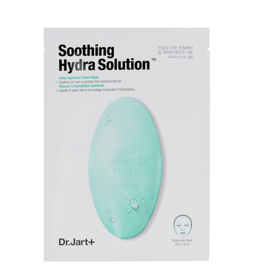 Інтенсивно зволожуюча та заспокійлива маска для обличчя DR.JART+ HYDRA SOLUTION DERMASK WATER JET SOOTHING