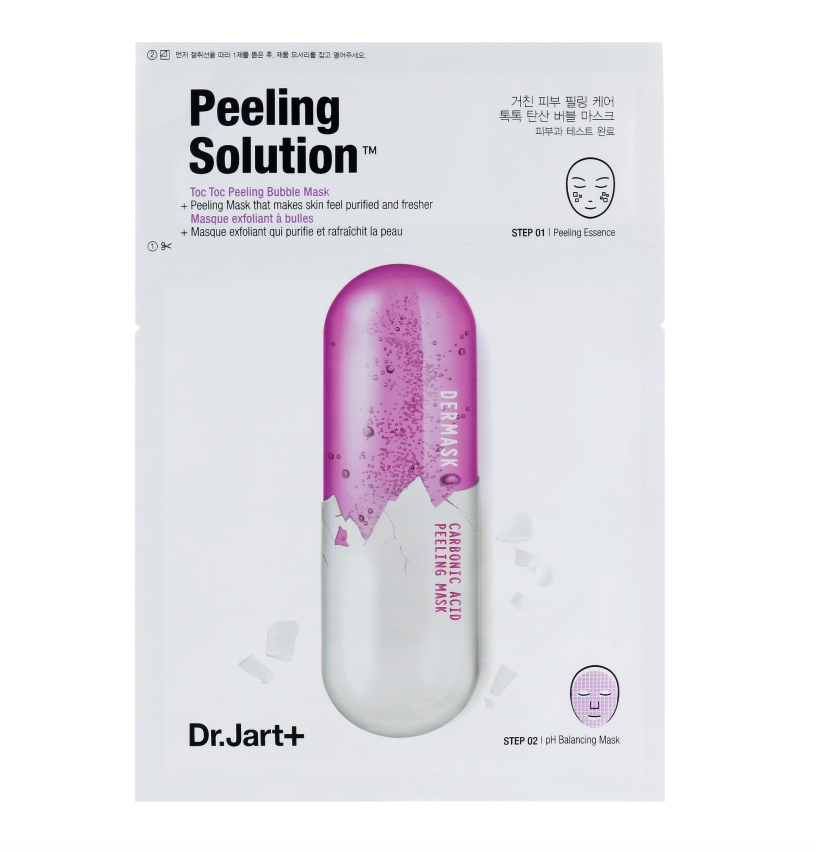 Тканинна 2-х ступінчаста пілінг-маска Dr. Jart+ Dermask Ultra Jet Peeling Solution