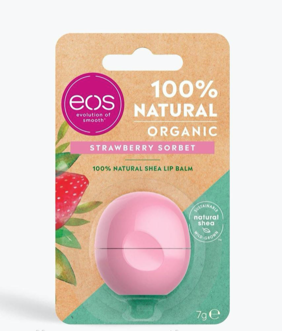 Бальзам для губ "Полуничний сорбет" EOS - Smooth Sphere Lip Balm Strawberry Sorbet