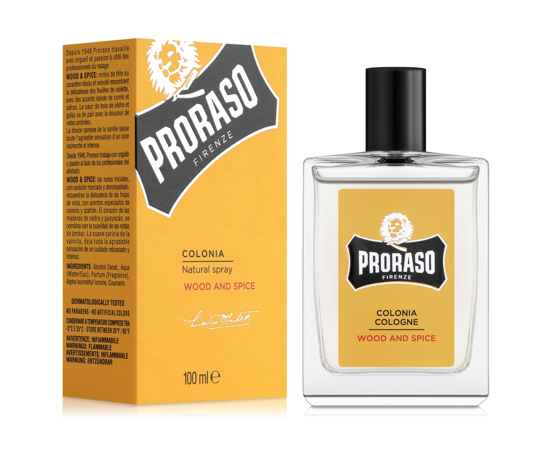 Одеколон Proraso Wood & Spice Cologne 100ml