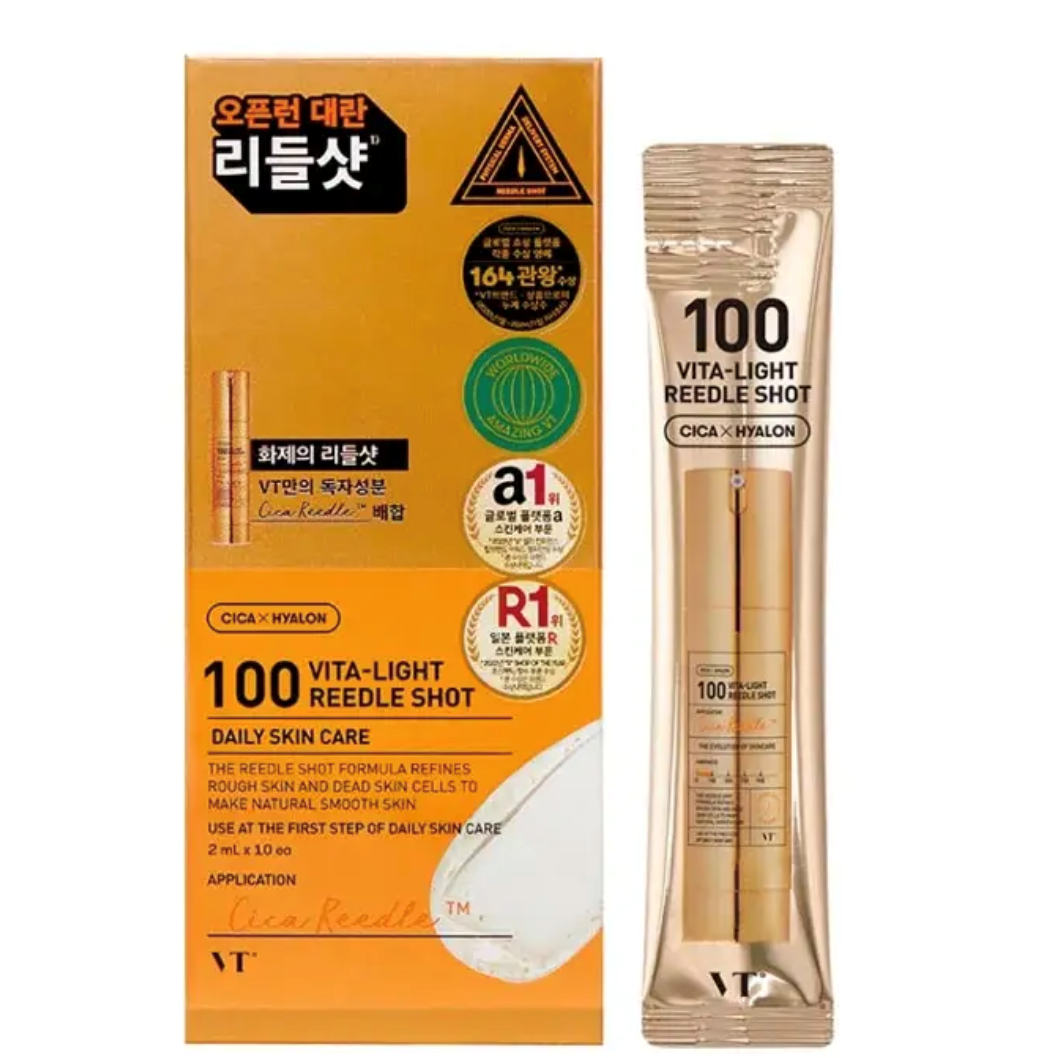 Сироватка-бустер з мікроголками та вітаміном С VT Cosmetics Vita-light Reedle Shot 100 2 ml (стік)